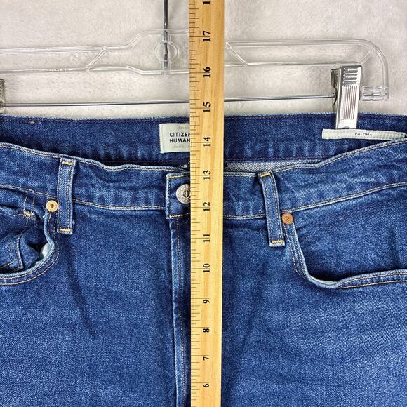 Citizens of Humanity Paloma Jeans Womens 31 (32) High Rise Baggy Wide Leg BoHo - Picture 5 of 11